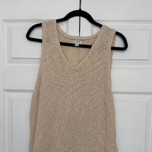 J. Crew Women's Beige Knit Tank Top